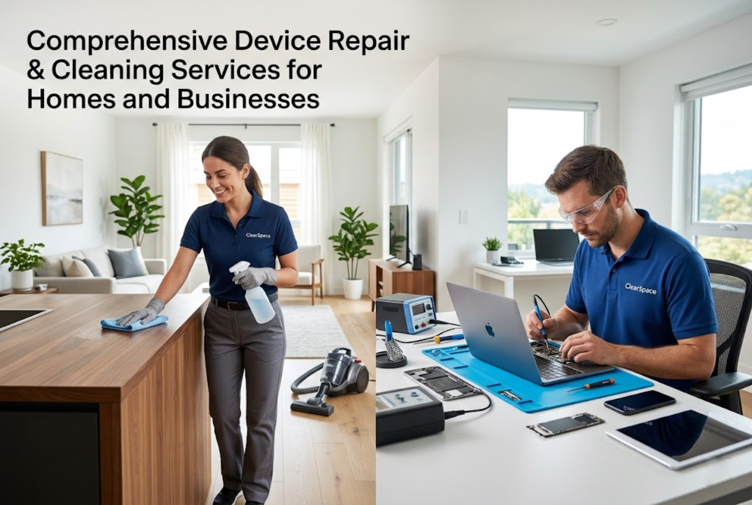 Comprehensive Device Repair & Cleaning Services for Homes an...